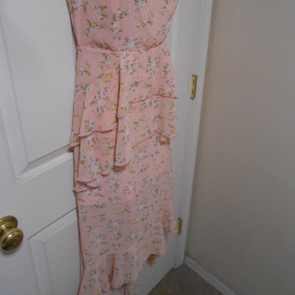 NEW Nasty Gal Collection hi-Low design layered sheer cocktail Dress size 4 👩✨ - Picture 4 of 15